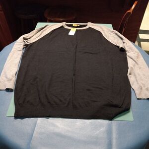 New Foundry 4 XL Cotton Blend Black/Gray Sweater Cottagecore